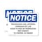 Signmission Trespassing And Loitering Forbidden By Law OSHA Notice Sign, Plastic, 10in W x 7in L, 2PK OS-2PACK-NS-P-710-L-18730 - alternate 1